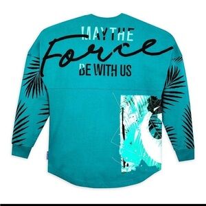 Disney Teal 2022 Star Wars Rebel Leader May The Force Be With Us Spirit Jersey S